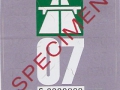 Specimen 2007